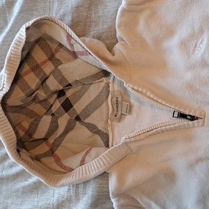 EUC Boys Burberry Hooded Sweater Shirt
